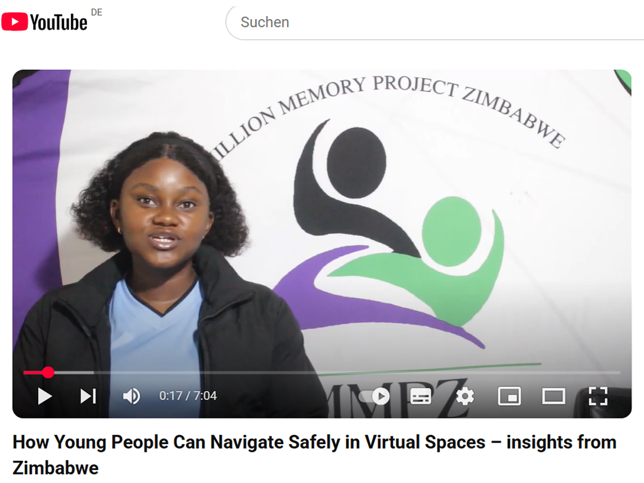 How Young People Can Navigate Safely in Virtual Spaces – insights from Zimbabwe